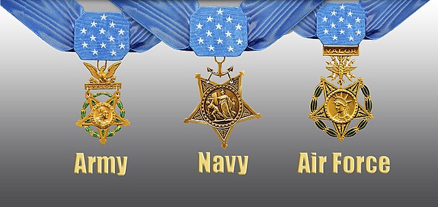 medals of honor for each branch