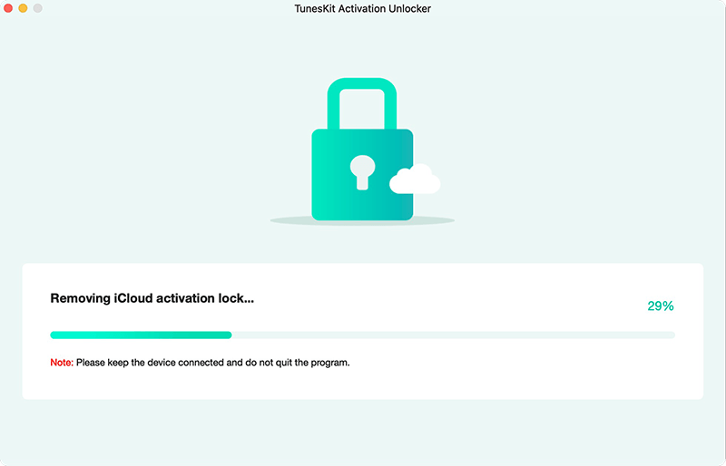 start to remove icloud activation lock