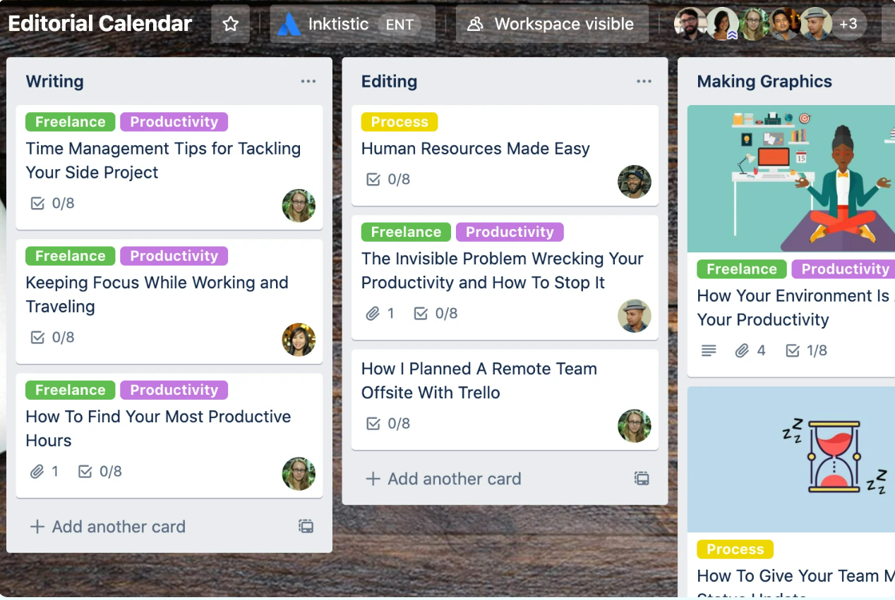 Best tools for freelancers: Trello project management tool