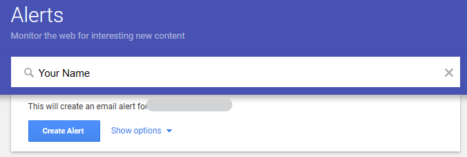 Google Alerts 