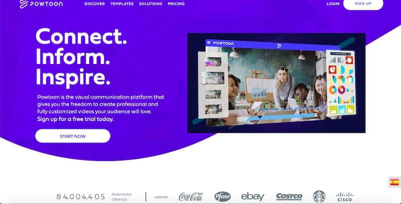 PowToon - plateforme de communication visuelle