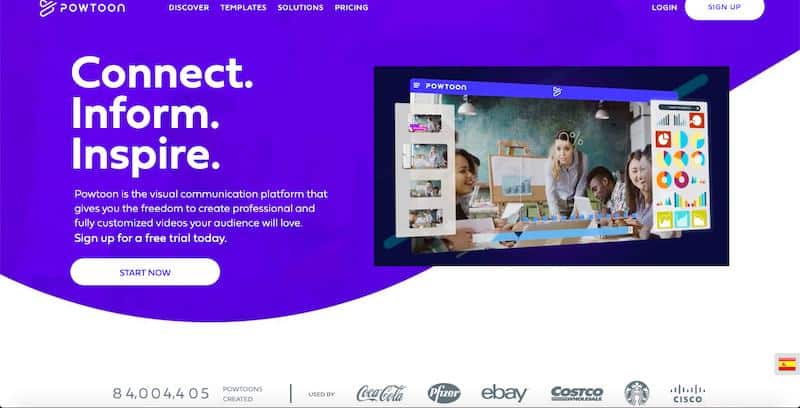 PowToon - plateforme de communication visuelle