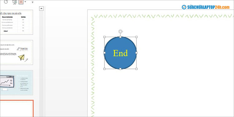 Xếp chồng các khung như hình để tạo thời gian đếm ngược trong Powerpoint