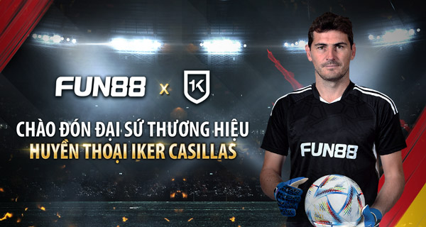 Iker Casillas chuẩn bị bước sang chương mới của sự nghiệp khi anh trở thành đại sứ của thương hiệu thể thao hàng đầu Việt Nam FUN88.