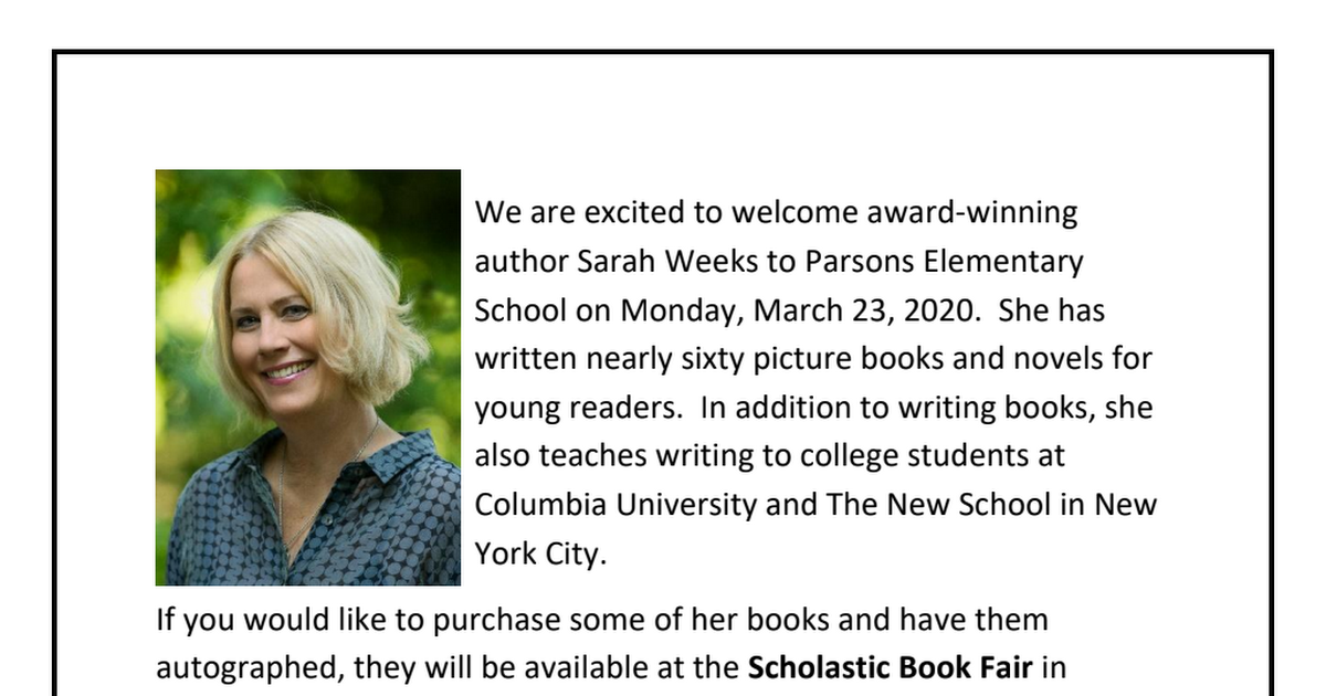 Author Visit Book Order Sarah Weeks.pdf