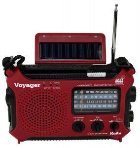 Kaito KA500IP-RED Voyager Solar and Dynamo NOAA Weather Radio
