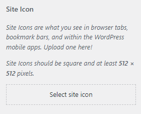 select your favicon