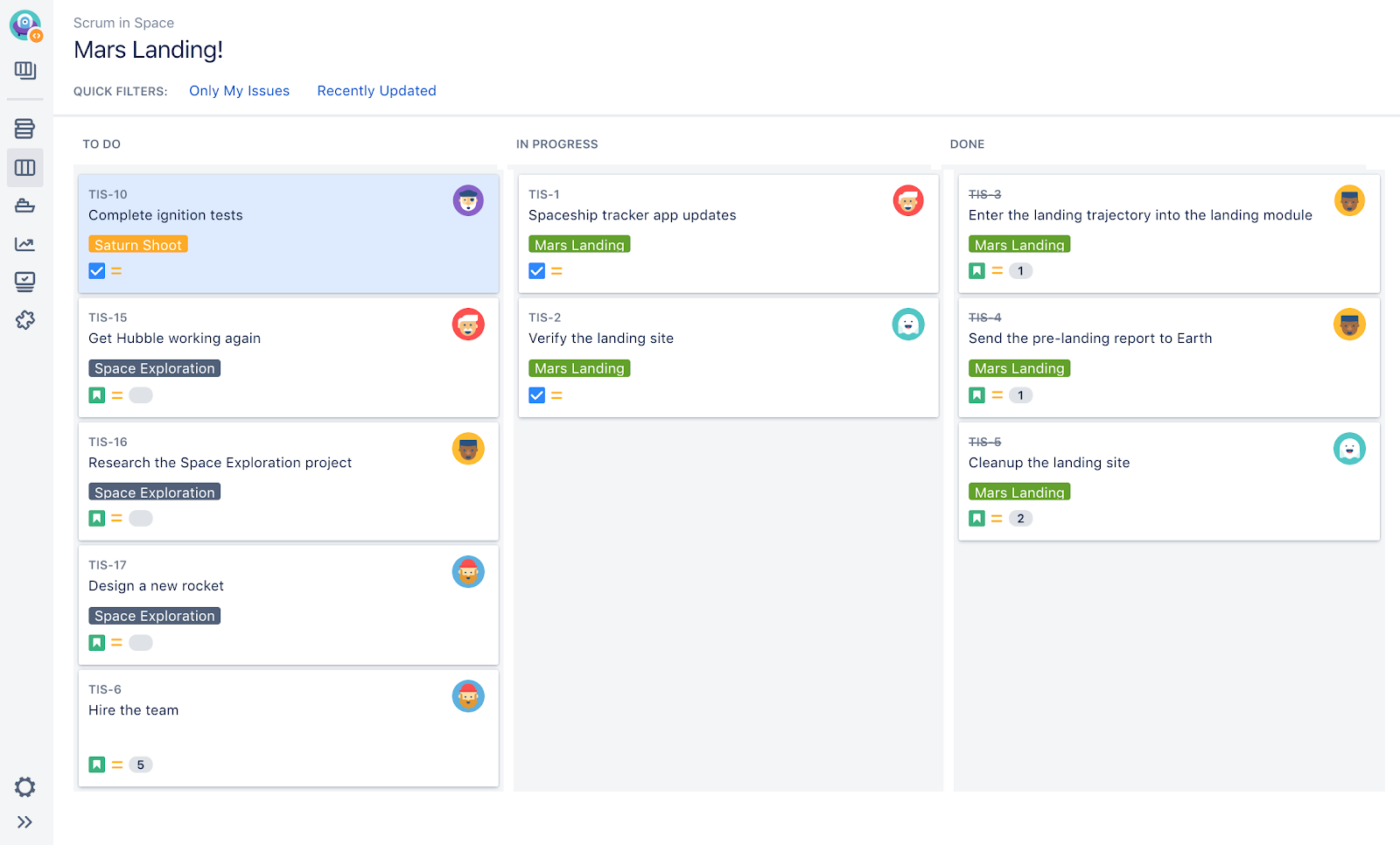 jira board project management for remote teams