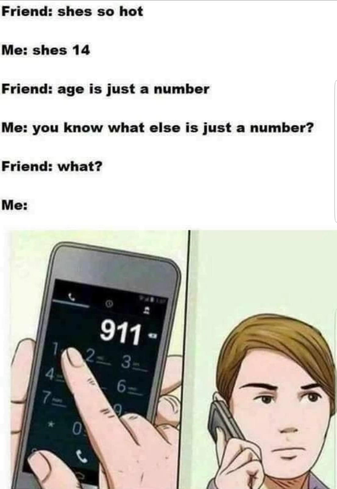 Age is just an emergency number? 