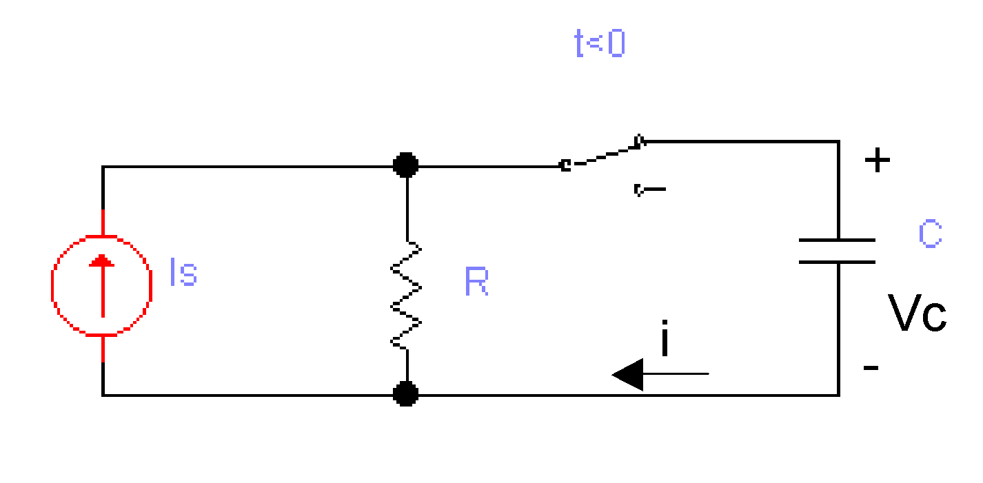 5-  تصرف دائرة مقاومة مع مكثف في حالة التغير الفجائي  Step Response of R-C Circuit