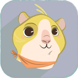 illustration de hamster du logo mon bibou