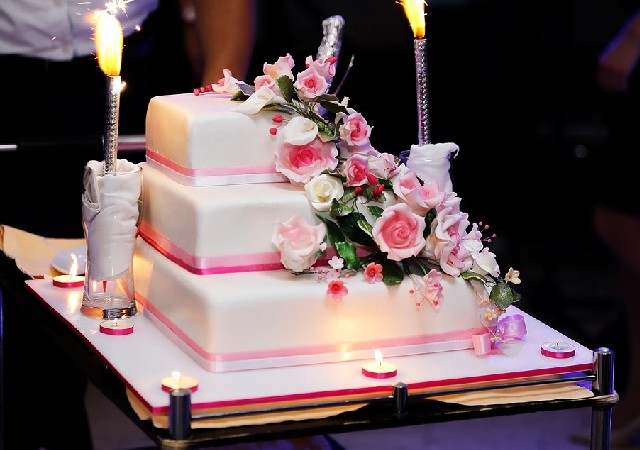 bolo para casamento simples