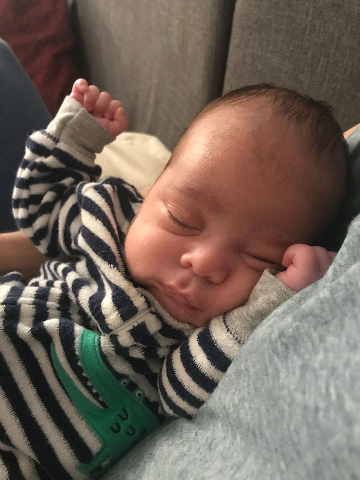 Baby Noah - Just a couple weeks old - Patience & Pearls Birth Story