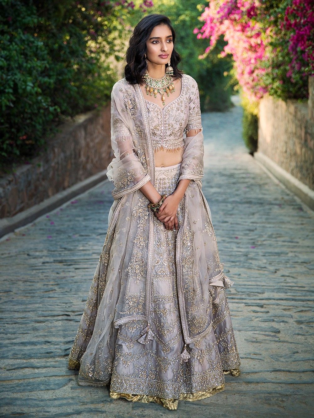 the loom - Silk Blouse with Lehenga