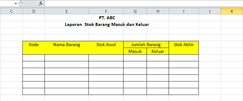 Cara Membuat Laporan Stok Barang Masuk dan Keluar dengan Excel |  kumparan.com