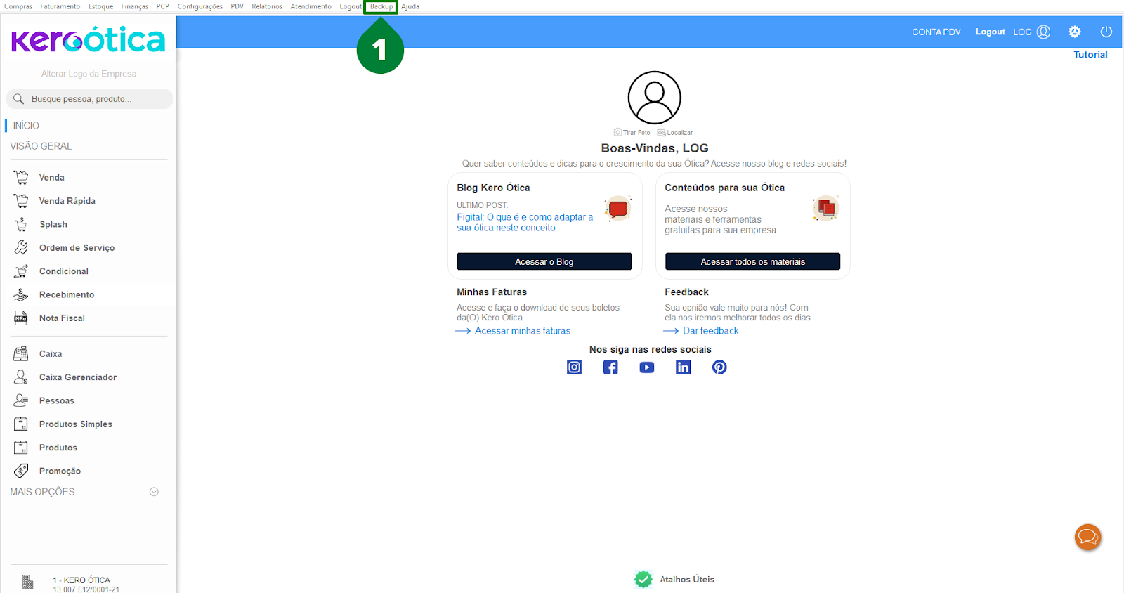 Como fazer backup