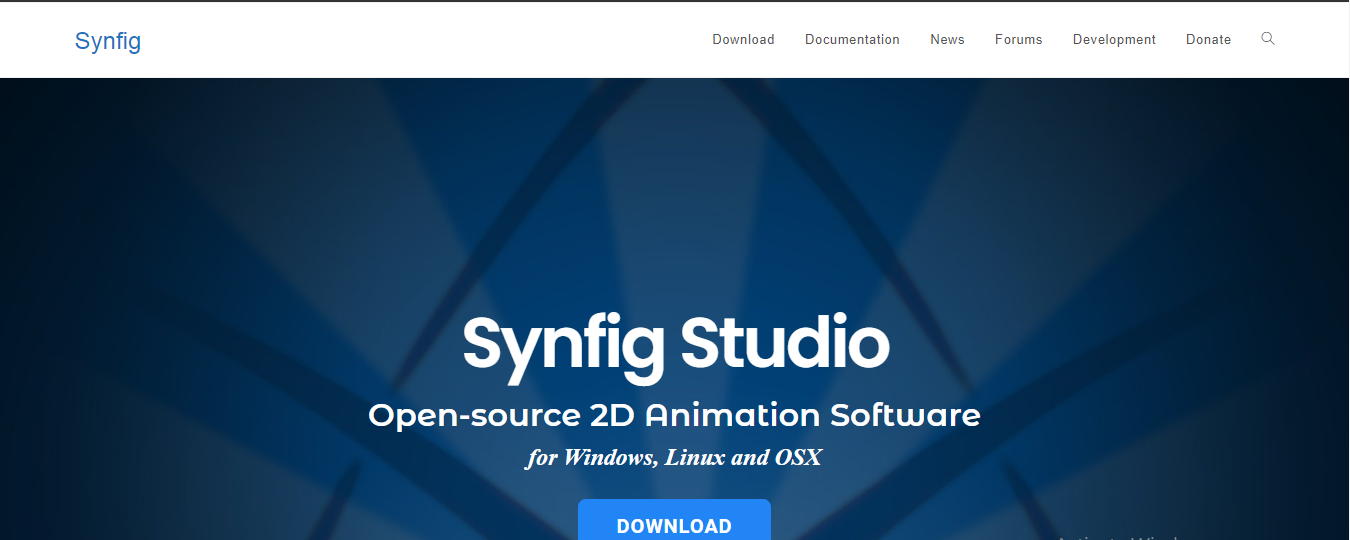synfig 2d animation software