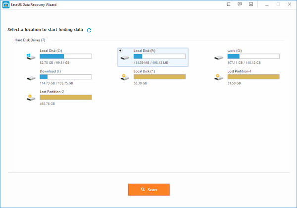 Deleted file recovery program for computer