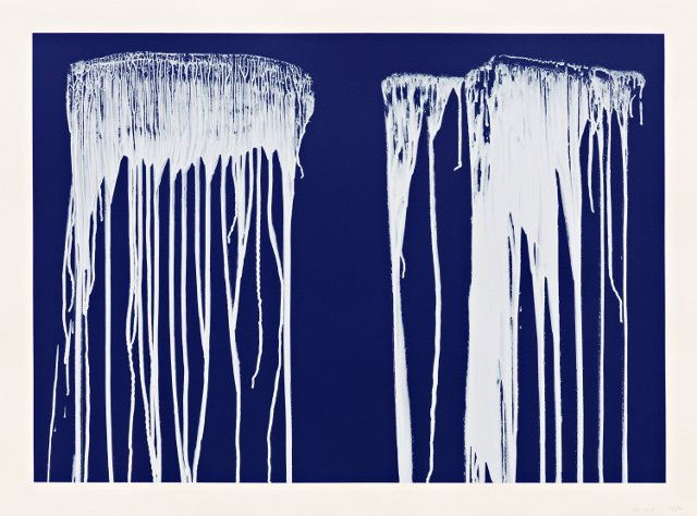  Untitled Pat Steir painting.