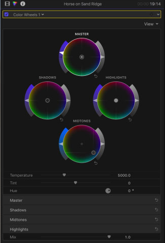 Final Cut Pro: Color Wheels 