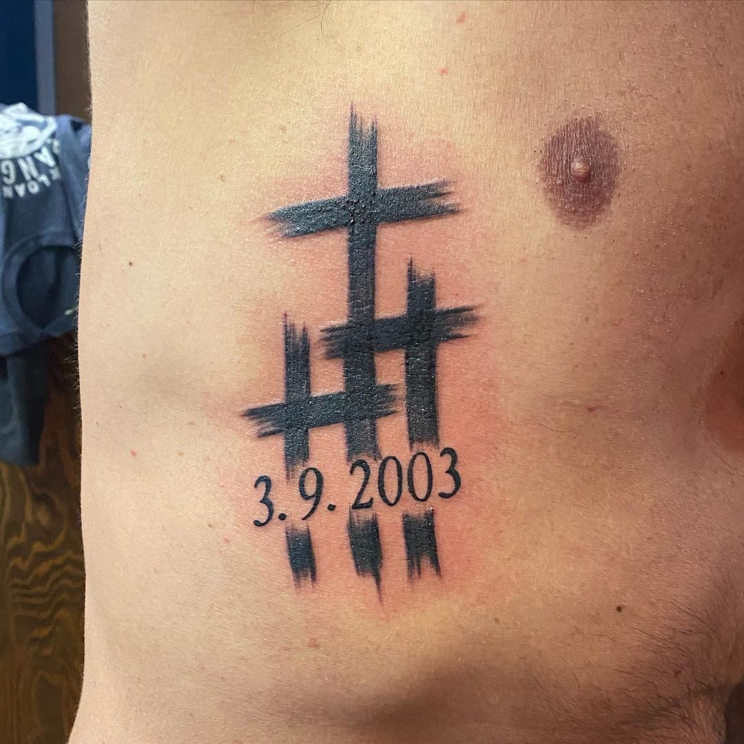 Memorial Cross Tattoo