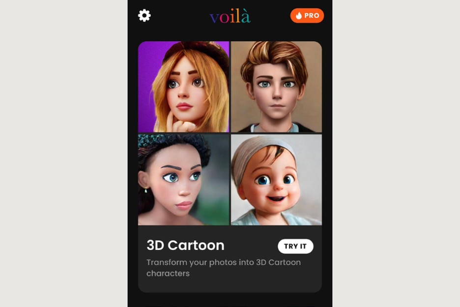 Com uma interface que facilita a navegação, app Voilà também oferece ferramentas para criação de avatares por meio de IA