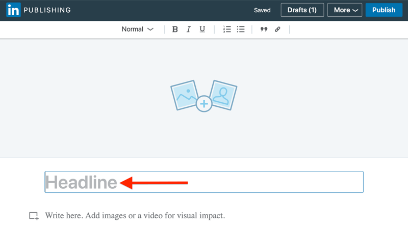 Put your headlines wisely on your LinkedIn articles