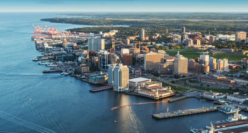 Aerial view of Halifax, Nova Scotia