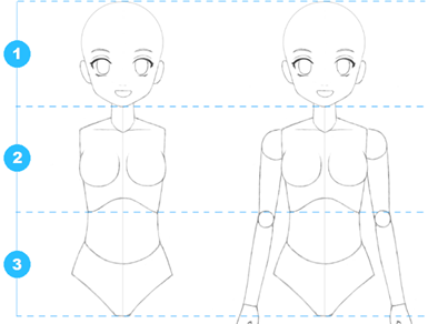 How To Draw Anime Girl Step By Step Video Tutorials Learn 3d Animation And Film Making