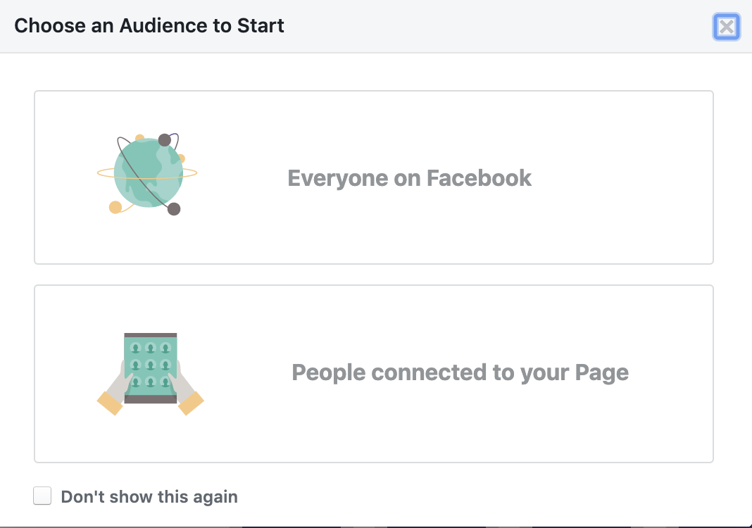 Facebook advertising audience insights