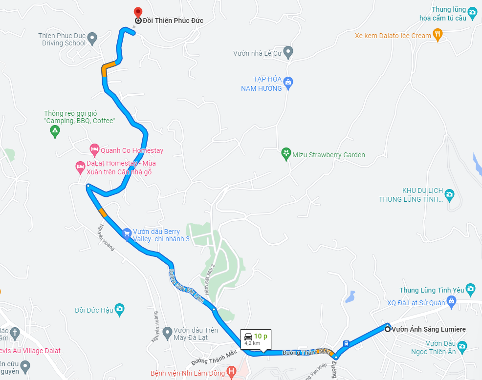 Thông tin liên đồi Thiên Phúc Đức