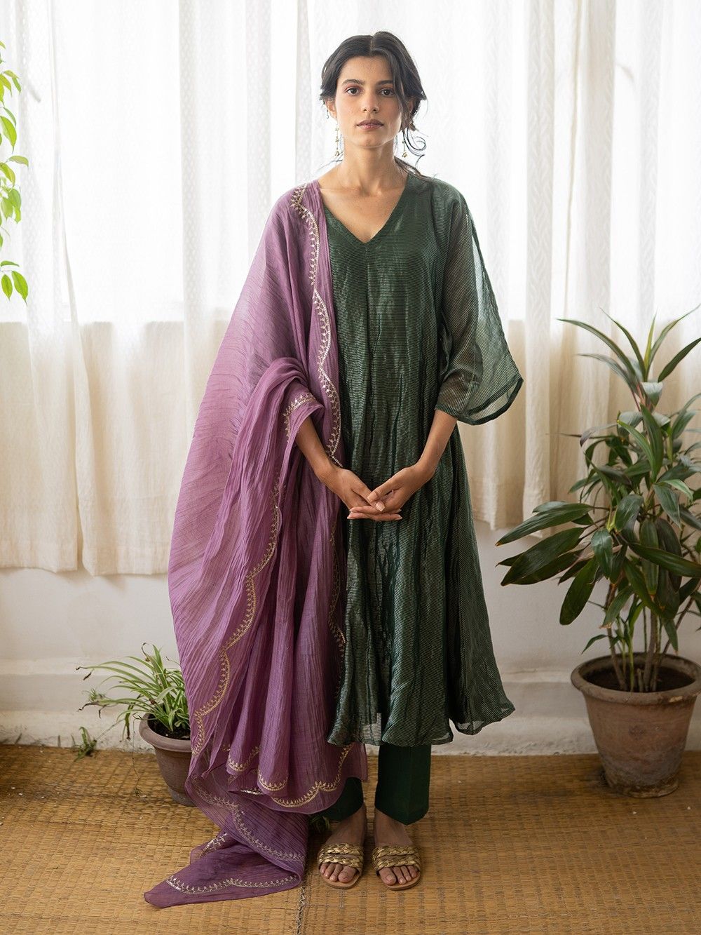 the loom -  Zari Silk Kaftan 