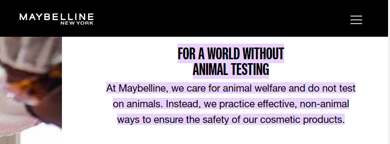 is Maybelline cruelty-free