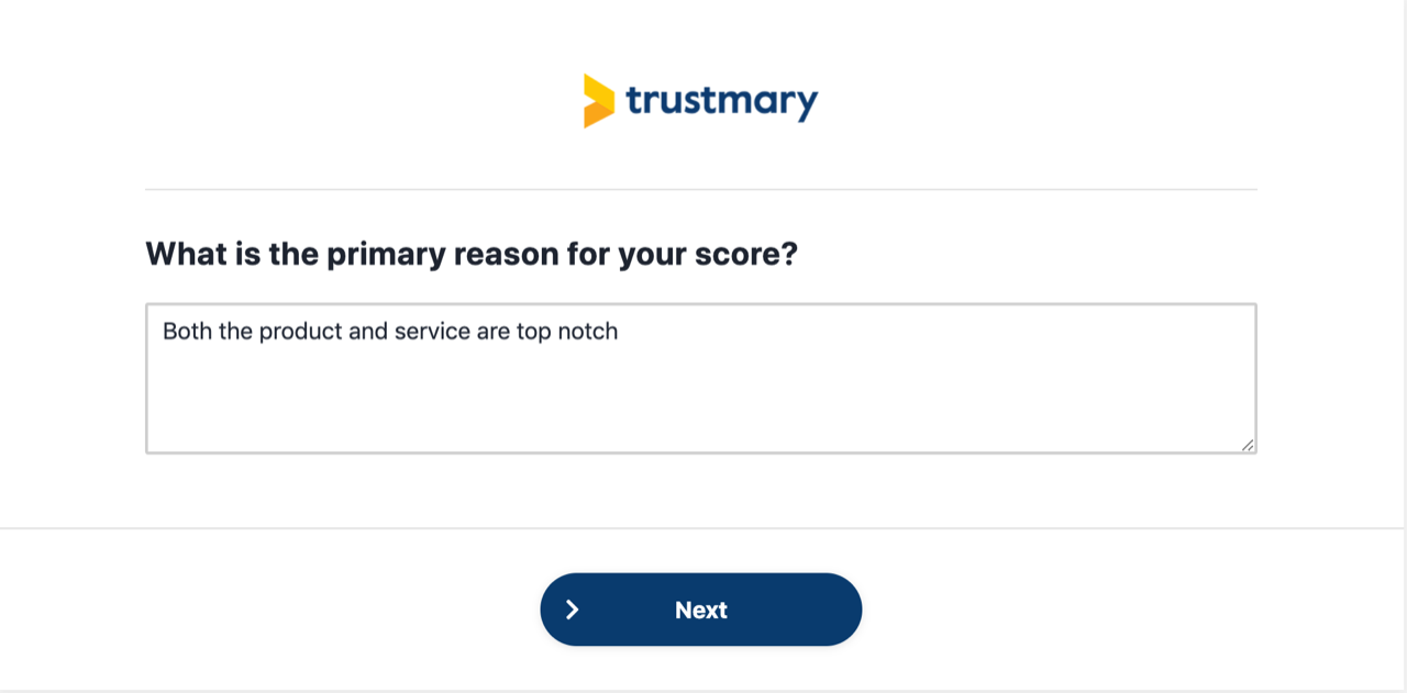trustmary survey