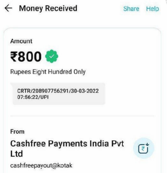 Teen Patti Family Apk Payment Proof