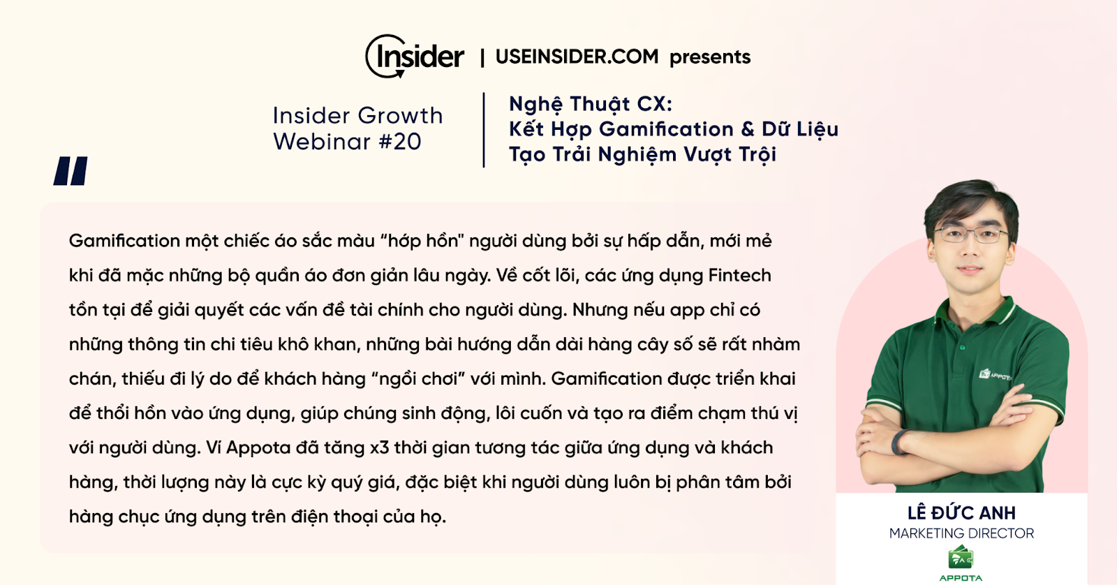 Nghệ thuật CX: Kết hợp Gamification & Dữ liệu tạo trải nghiệm vượt trội
