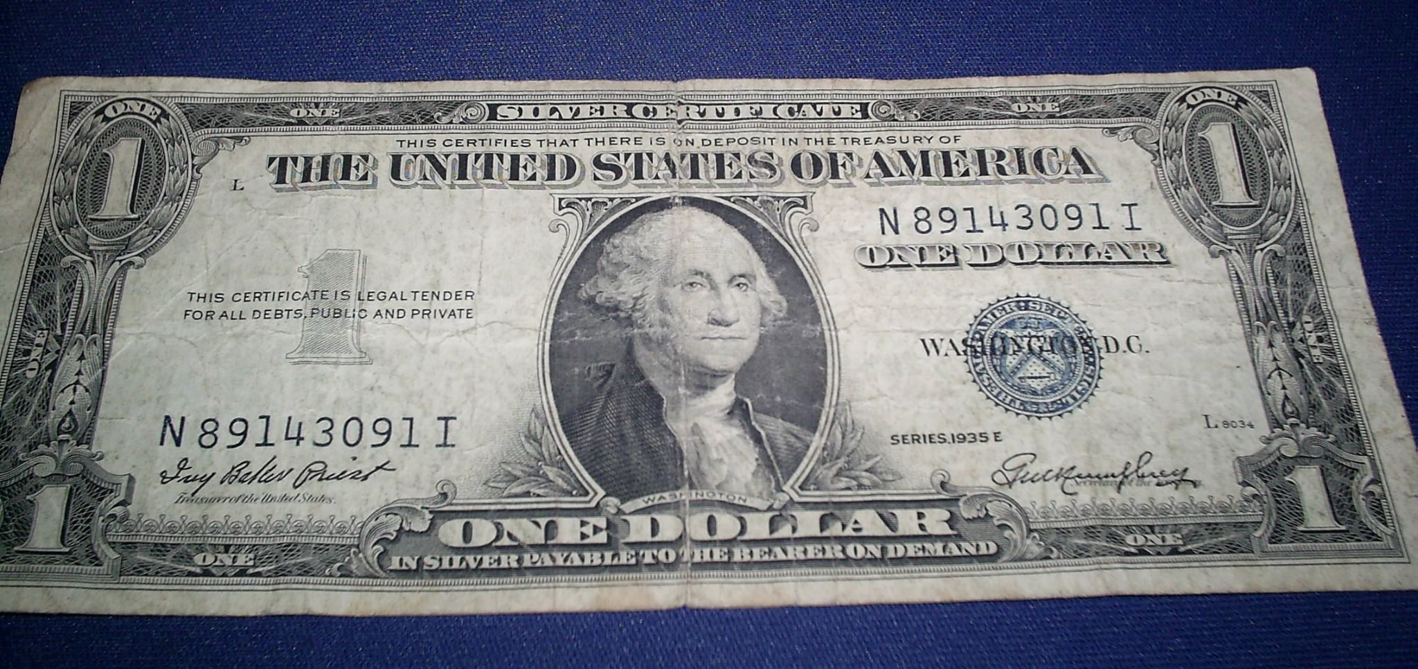 silver certificate dollar
