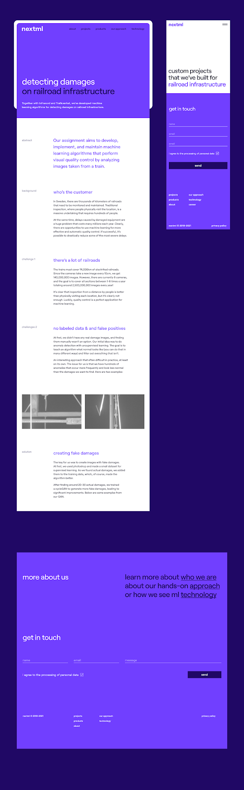 brand identity Figma Logo Design machine learning Technology Web Design  Webdesign Webflow Website purple