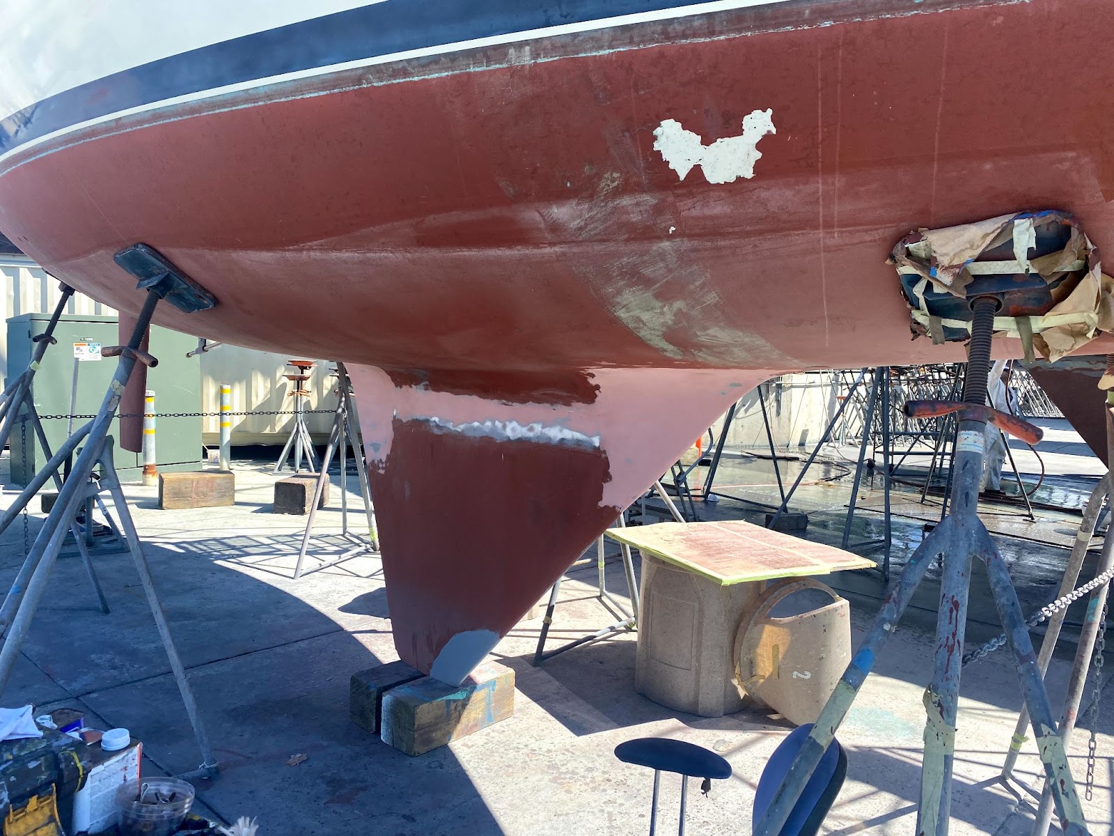 sailboat keel repair