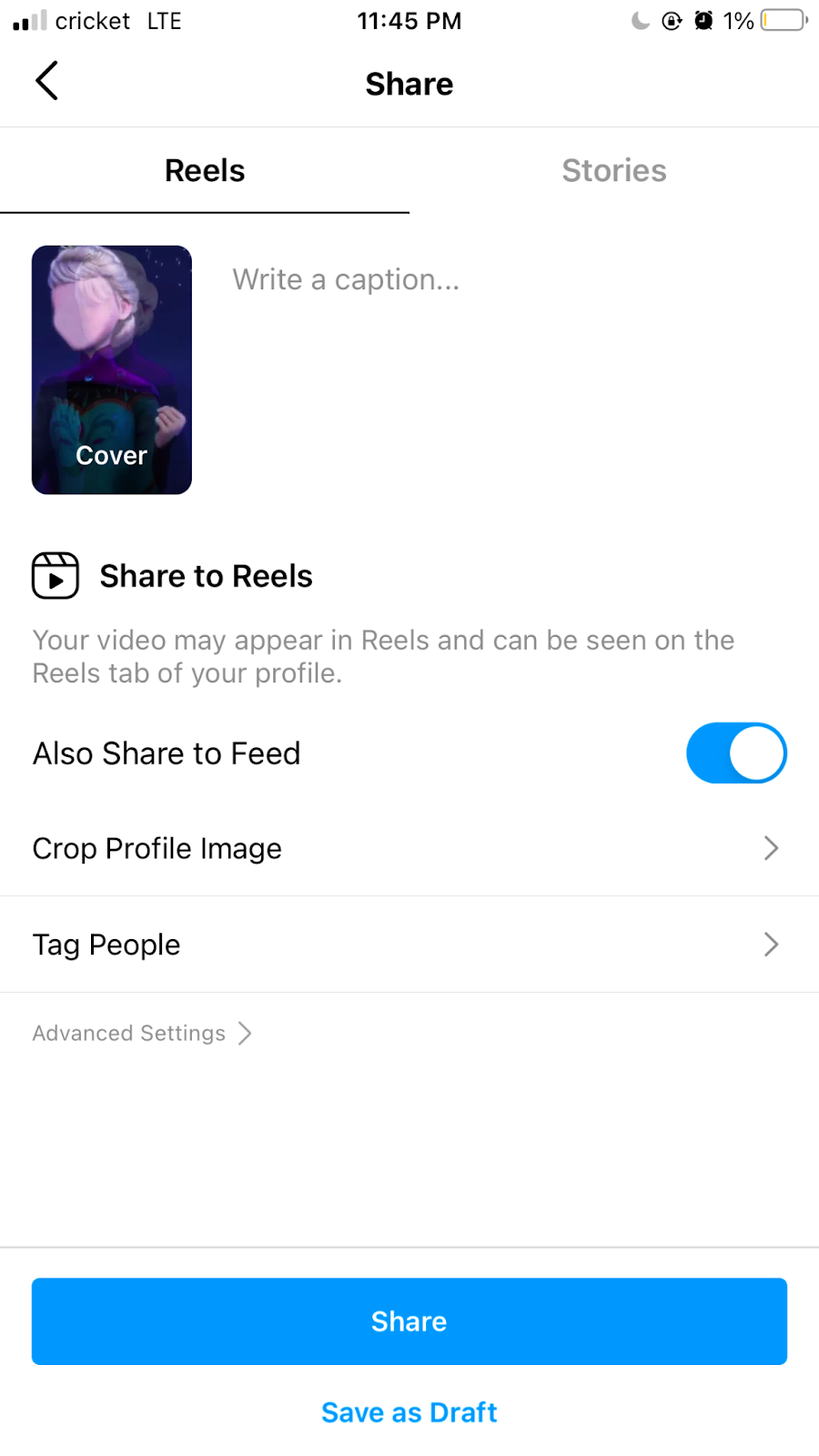 how to share an instagram reel to a story or news feed