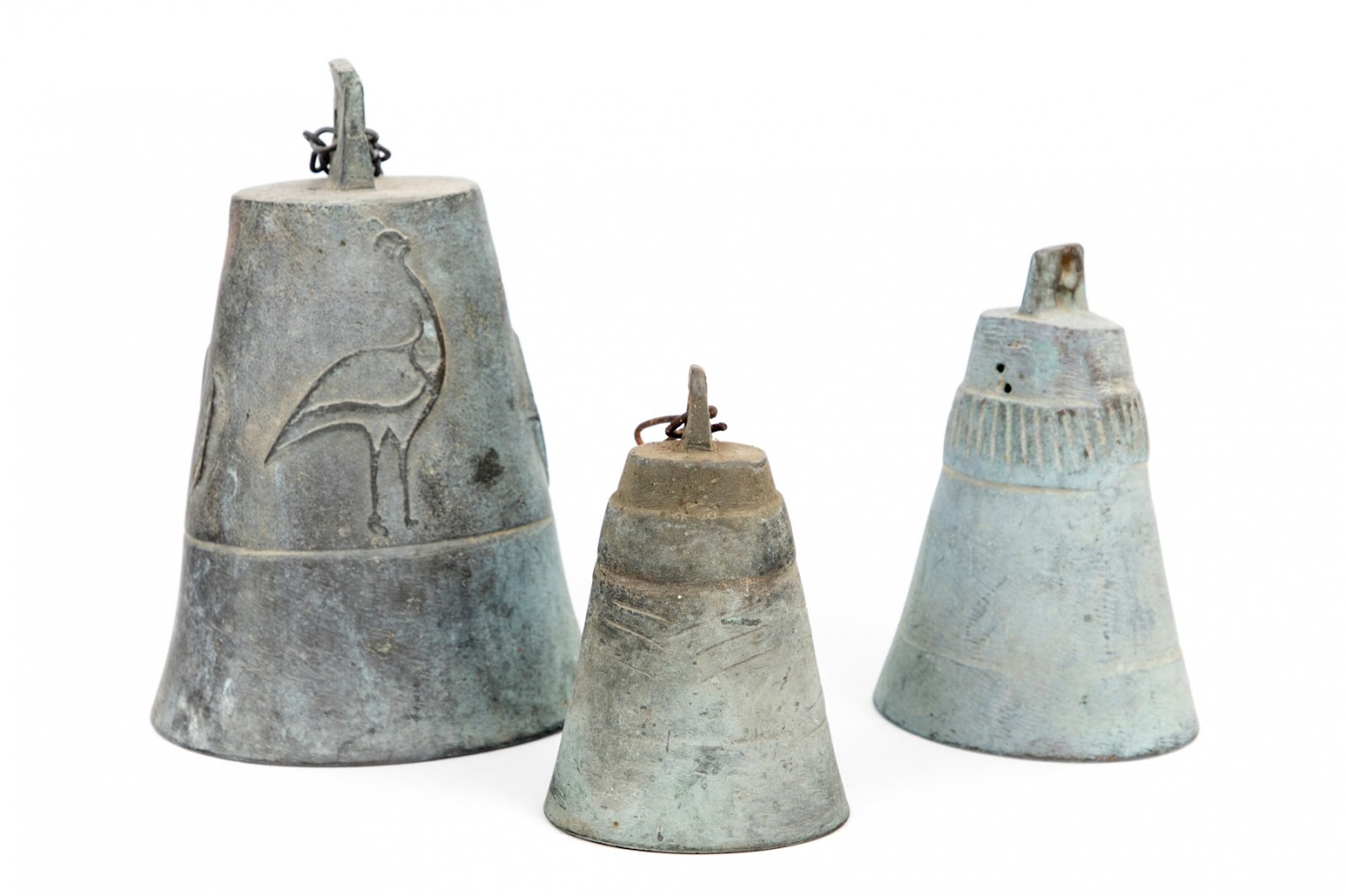 Group of Three Bells in the Style of Pual Solari