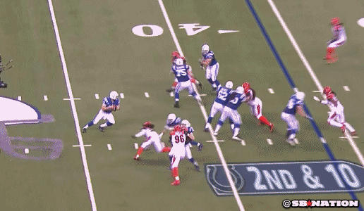 Andrew Luck Makes Ridiculous Throw While Falling To Extend Colts' Lead (GIF)  - NESN.com