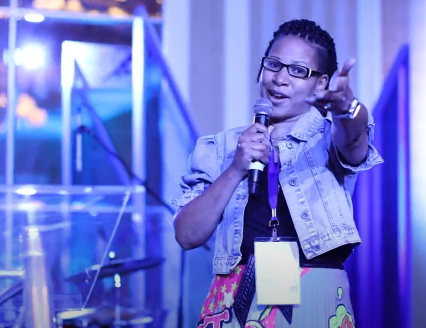 Nakia Evans gave an inspired speech during EXPCON 2021 in Las Vegas