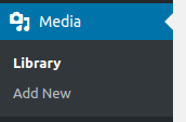 wordpress dashboard media options