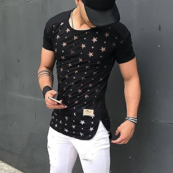 Áo thun Unisex xẻ tà nam cực phong cách
