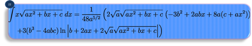 integration formula