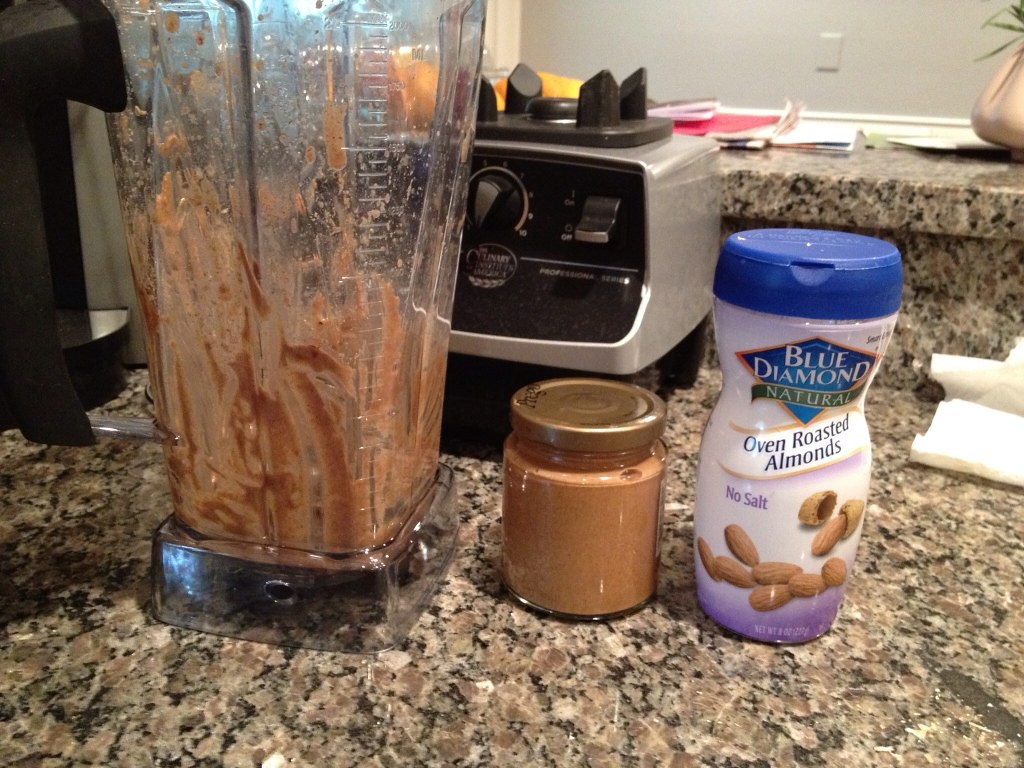 Almond butter with the Vitamix