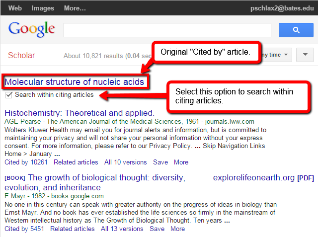 Select "search within citing articles."