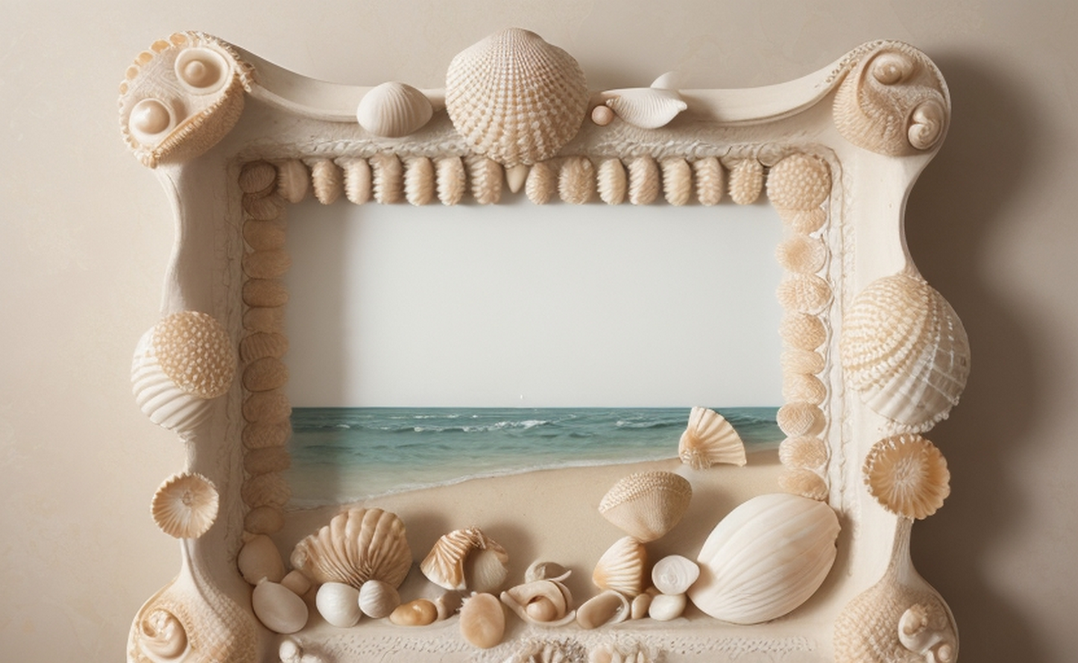 Quadros Decorativos com conchas do mar
