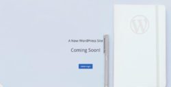 Coming soon page for a new Bluehost site